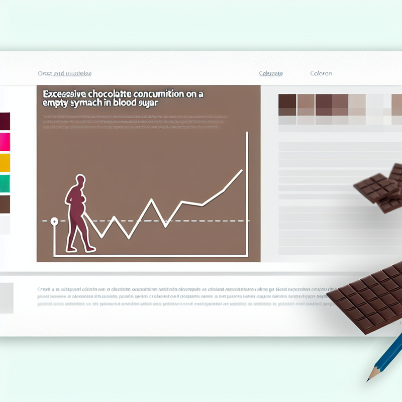 공복에 초콜릿 과다 섭취와 혈당 스파이크